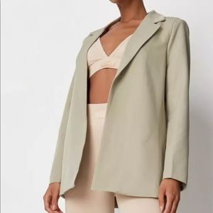 Misguided Sage Co Ord Tailored Boyfriend Blazer